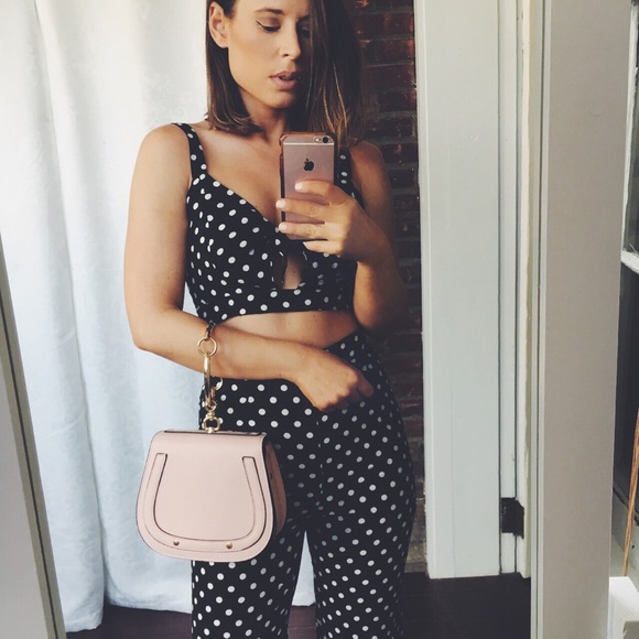 Honey Punch Tops - Last 1✨🆕Lilli Honey Punch Polka Dot Crop Top